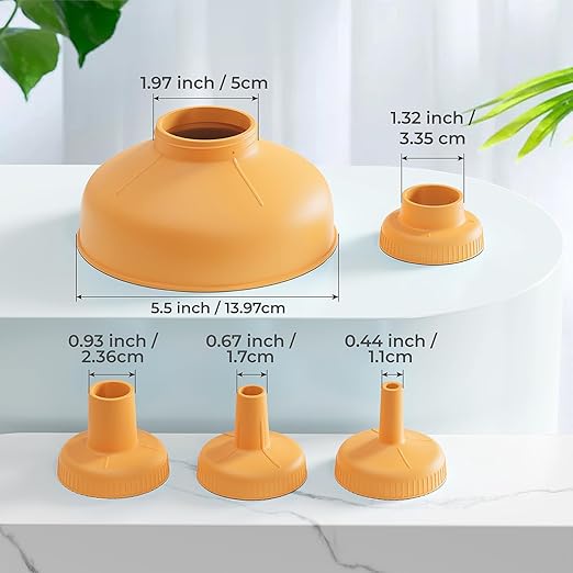 Wide Mouth Kitchen Funnel, Food Grade Plastic Cooking Canning Funnel - Image 8