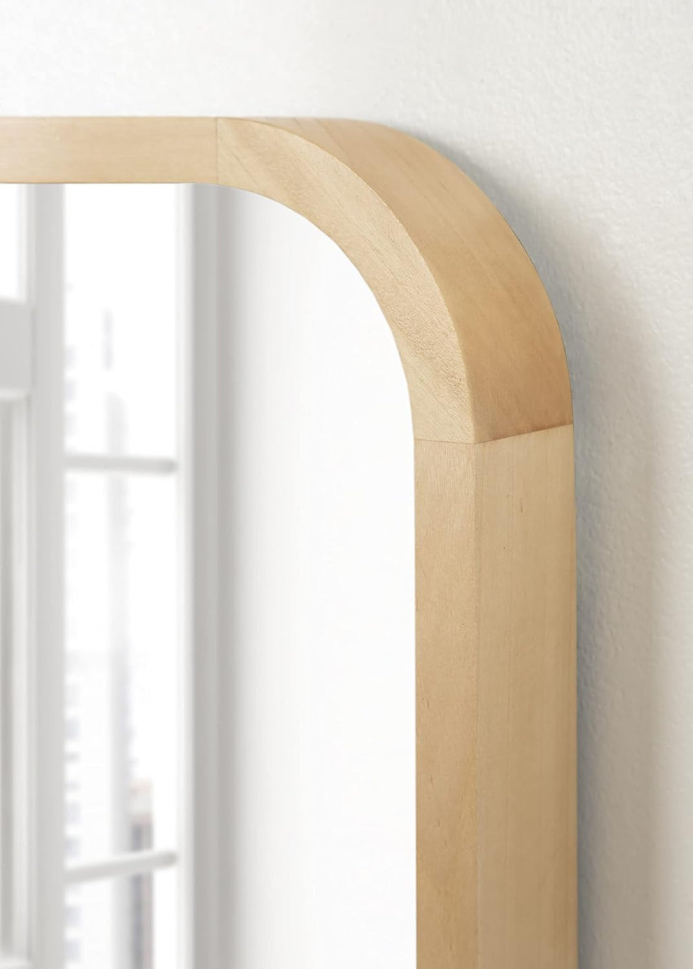 Kate and Laurel Hutton Modern Rounded Rectangle Wall Mirror; 20 x 30; Natural...
