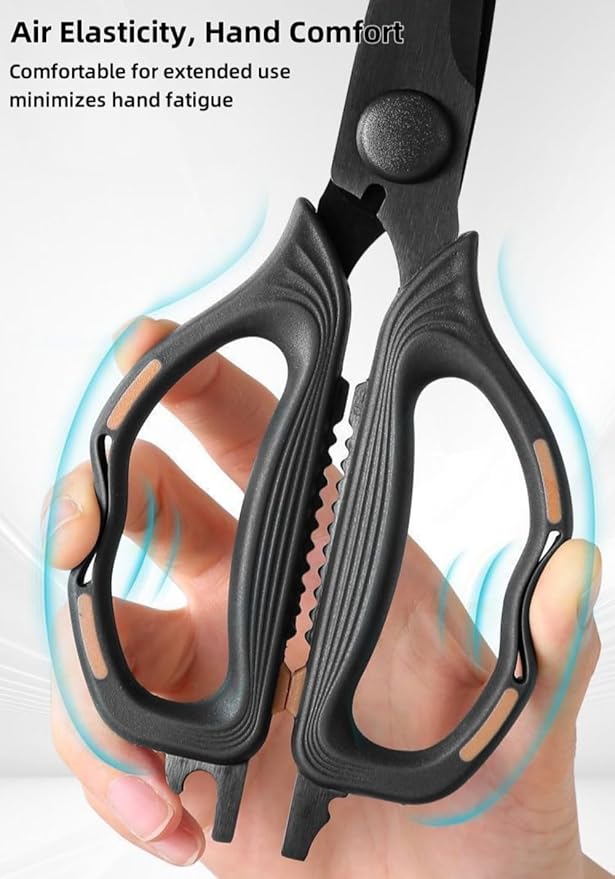 Kitchen Shears Scissors Food Scissors, 8-in-1 Multifunction Japanese Stainless - Image 3