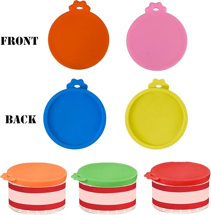 4 Pcs Food Can Lids Pet Can Covers, Silicone Small Pet Food Can Lids Covers - Image 5