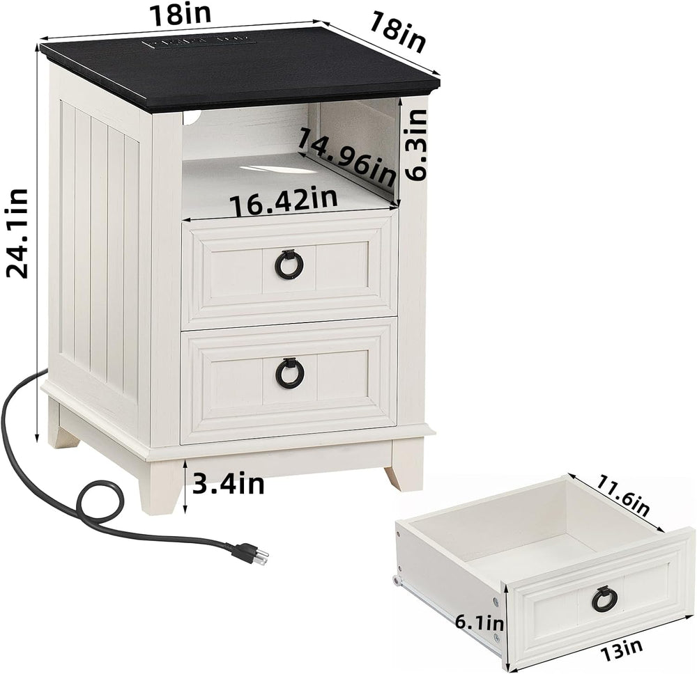 Joaxswe Farmhouse Dresser and Nightstand Set 3 for Bedroom