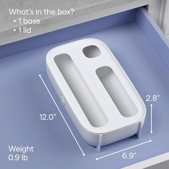 YouCopia StoraBag Drawer Food Bags Dispenser, Plastic Sandwich Bag Organizer - Image 4