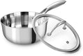 KEAWELL K3 Premium 1.5-Quart Tri-Ply Stainless Steel Saucepan by KEAWELL