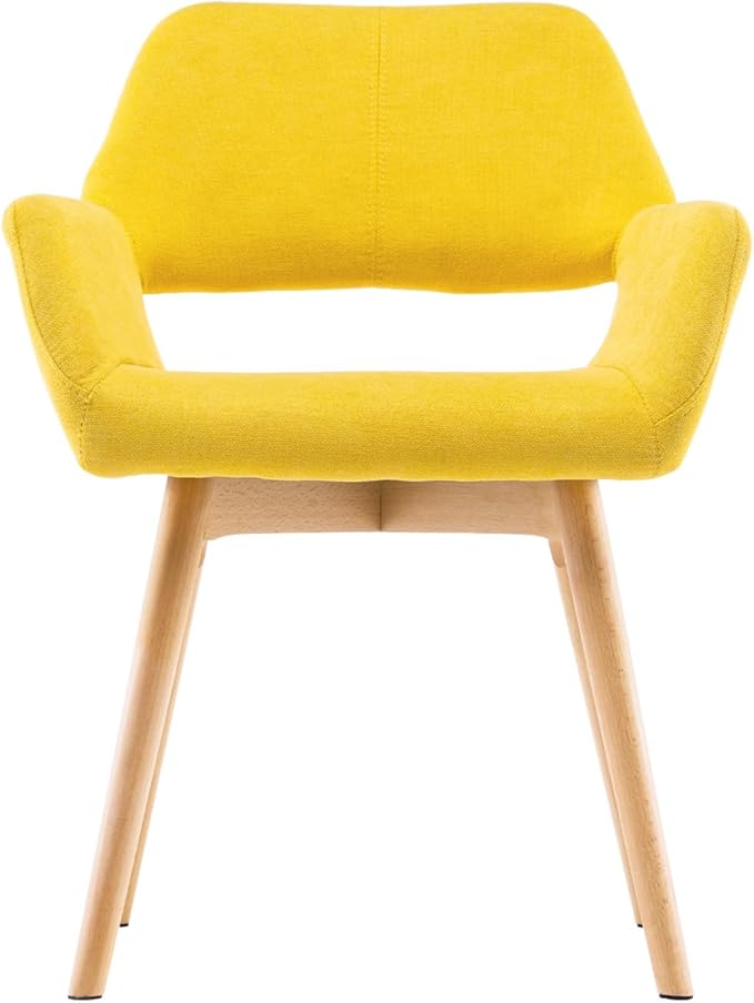 Desk Chair No Wheels Vanity Chair Comfy Accent Chair for Living Dining Room B...