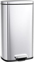 Arlopu 8 Gallon Step Trash Can, Stainless Steel Garbage Bin, Soft-Close Rubbish by Arlopu
