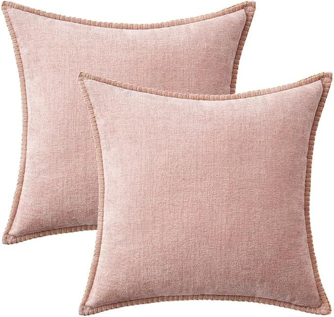 MIULEE Pack of 2 Valentines Day Couch Throw Pillow Covers 18x18 Inch Pink - Image 6