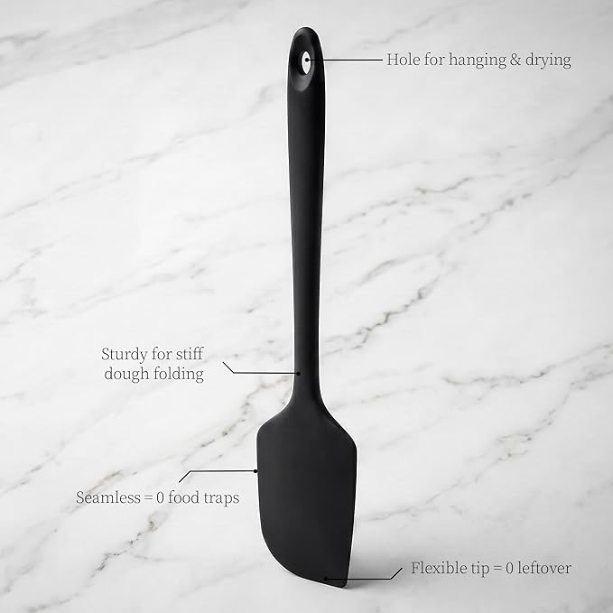 600ºF Heat Resistant Spatulas, High Heat Food Safe Semless Kitchen Silicone - Image 9