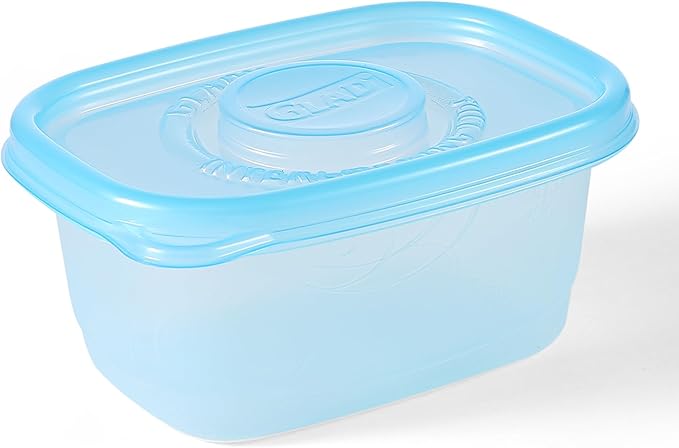 Glad Food Storage Containers, Small Rectangle, 24 Ounces | Freezerware | 4 - Image 5