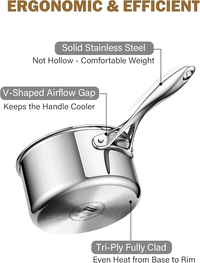 Cooks Standard Stainless Steel Saucepan - Image 5