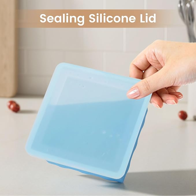 Silicone Freezer Tray for Soup Ice Cubes: 2-Cup Freezing Trays - Image 4