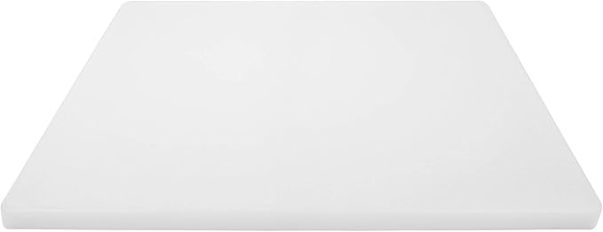 Thick White 18x12 Plastic Restaurant Cutting Board, 0.75 Inch Thick HDPP Poly - Image 8