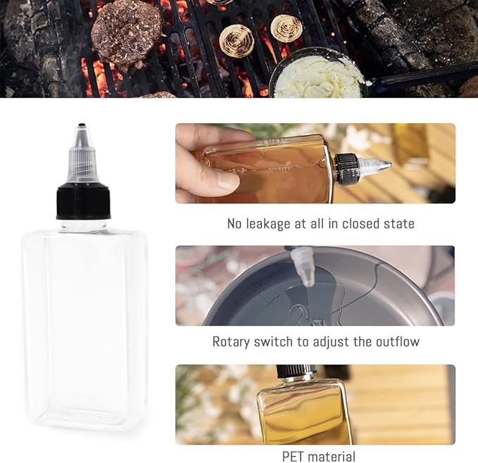 LELE LIFE 4Pcs Small Oil Dispenser Bottle - Image 3