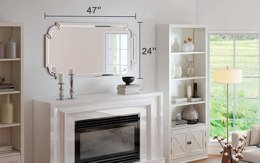 Chende Narrow Bathroom Mirror for Vanity Set, 47''x24'' Large...