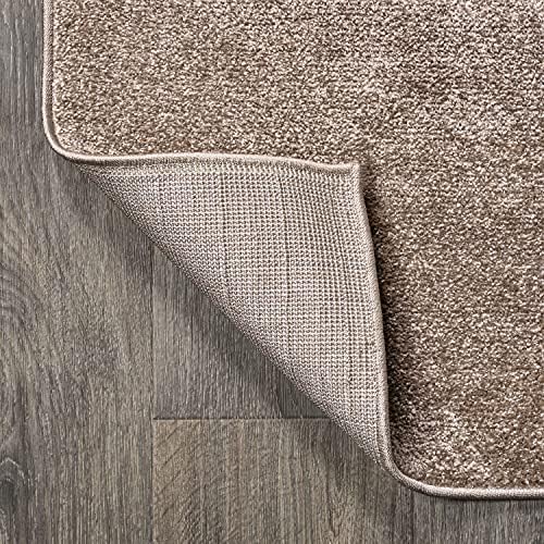 JONATHAN Y Haze Solid Low-Pile Brown Indoor Area Rug 8x10, Coastal,Bohemian,M...