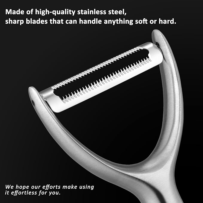 Serrated Blade Premium Y Type 304 Stainless Steel Multifunctional Kitchen - Image 2