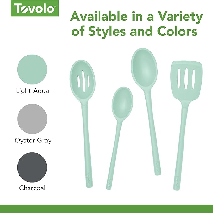 Tovolo Flex Core Silicone Slotted Deep Spoon - Image 4