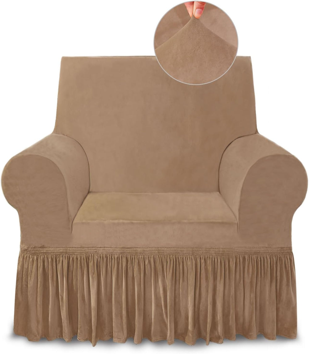 Coffee Armchair Covers Arm Chair Cover Armchair Slipcovers with Skirt