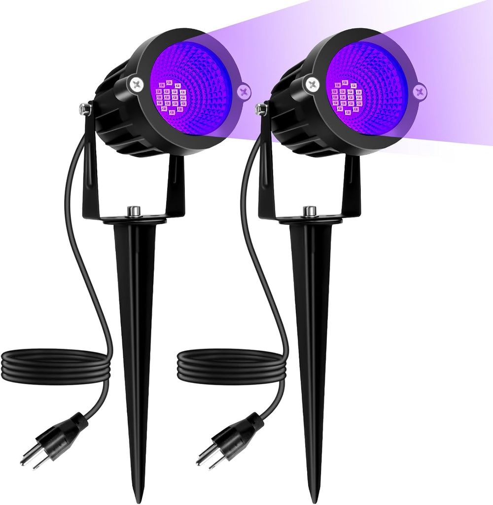 Halloween LED Black Light: 15W Spot Lights Outdoor UV Spotlight for Halloween...