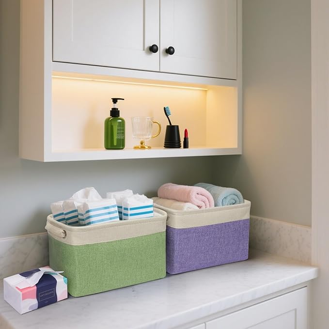 BALEINE 4 Pack Fabric Closet Storage Bins - Image 3