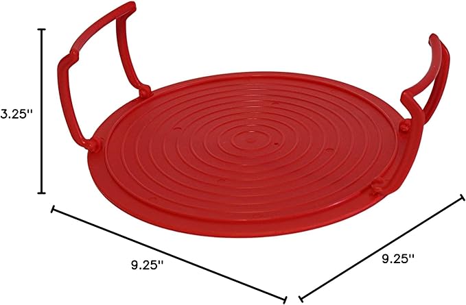 Microwave Multipurpose 4 in 1 Tray Stand Rack Splatter Guard Carry Tray - Image 6
