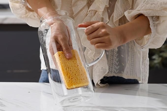 68 Ounces Glass Pitcher with Lid, Hot/Cold Water jug - Image 12
