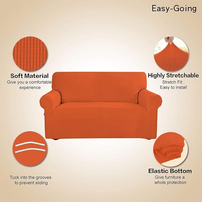 Easy-Going Stretch Loveseat Slipcover 1-Piece Sofa Cover Furniture Protector - Image 3