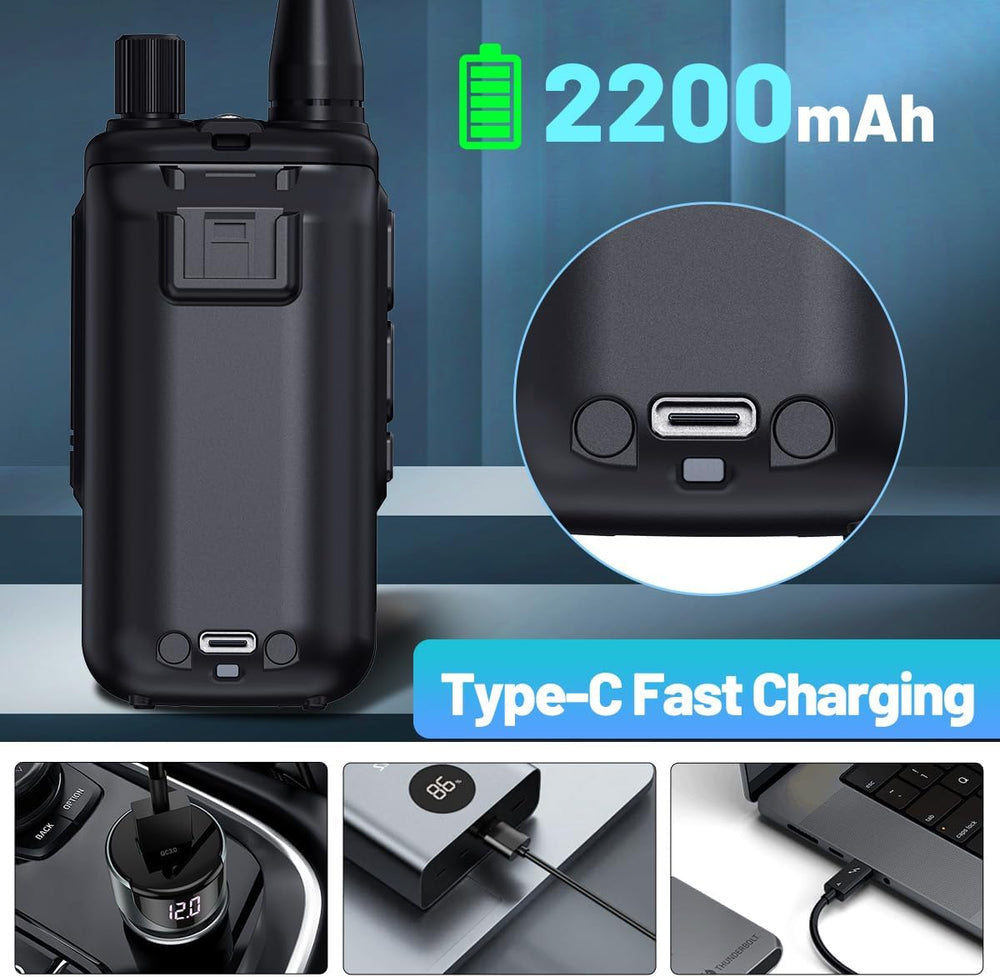 BAOFENG Radio UV-5R Mini-5 Ham Radio Handheld Rechargeable Walkie Talkies Lon...