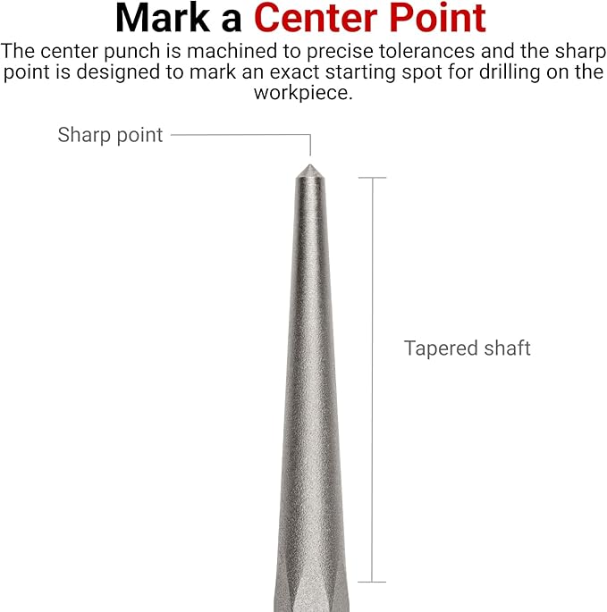 TEKTON 7/16 Inch Center Punch | 66084 | Made in USA - Image 2