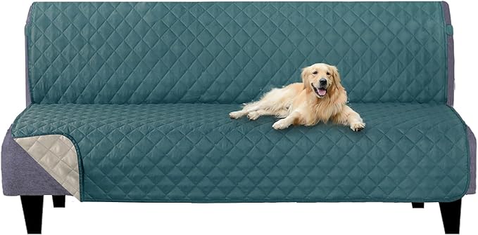 U-NICE HOME Futon Sofa Covers Reversible Sofa Slipcover Armless Cover Furniture by U-NICEHOME