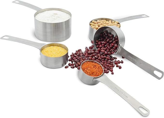 Measuring Cups Set 5, 18/8 Stainless Steel Measuring Cups Set - Image 2