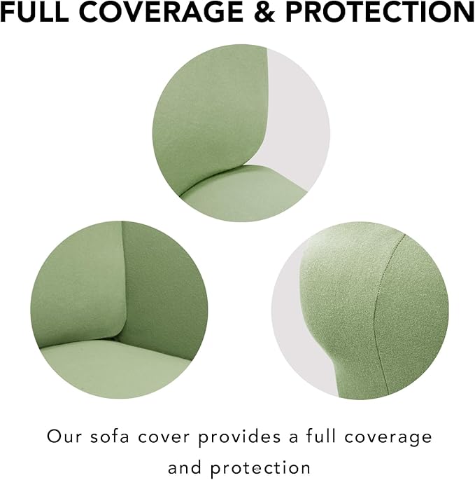PureFit Super Stretch Sofa Slipcover – Spandex Non Slip Soft Couch Sofa Cover - Image 4