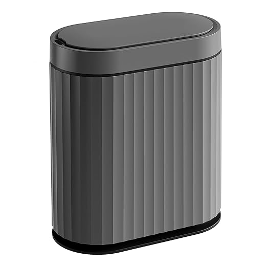 ELPHECO Bathroom Motion Sensor Trash can, 2 Gallon Automatic Garbage Can