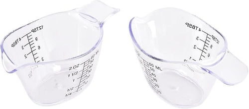 2 Pack Small Measuring Cups, 2oz/60ml Mini Measuring Cup by MiziDo