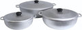 IMUSA Caldero Stock Pot with Lid 3pc Set, 1.5/3.5/7 QT, Cast Aluminum, Riveted by VisitIMUSA