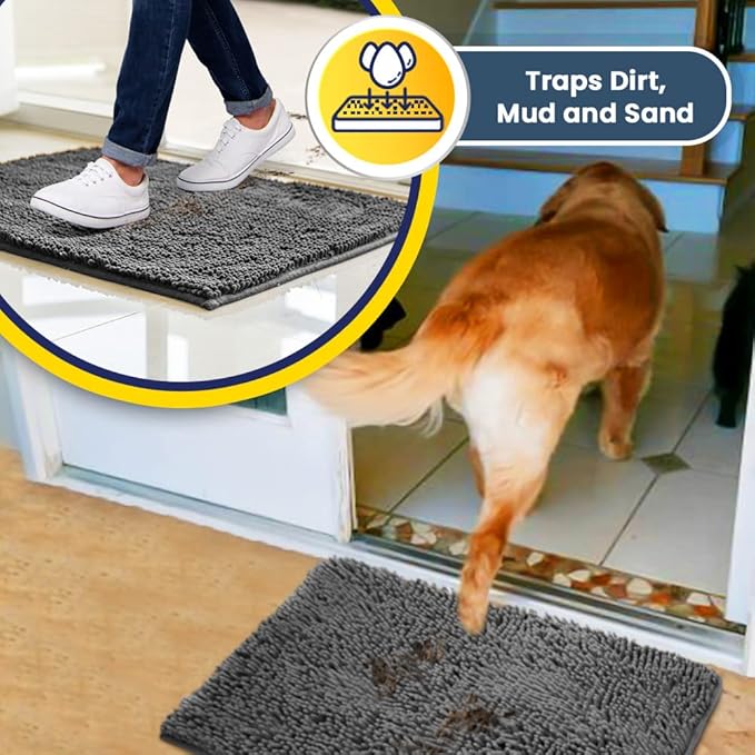 Muddy Mat® | Super Absorbent Door Mat Indoor, Microfiber Quick Dry Chenille - Image 3