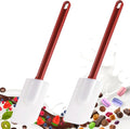 Commercial Rubber Spatula Set of 2, High Heat Resistant Silicone Scrapers 16 by masteymoh