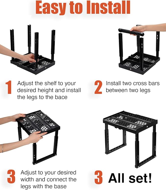 Piffny Locker Organizer Shelf, Adjustable Width and Height, and Gym Lockers - Image 7