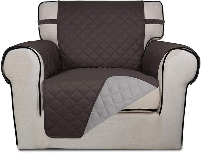 PureFit Reversible Quilted Sofa Cover, Water Resistant Slipcover Furniture by PureFit