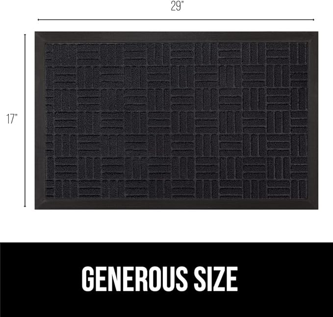 GORILLA GRIP 100% Waterproof All-Season WeatherMAX Doormat US Designed Natural - Image 2
