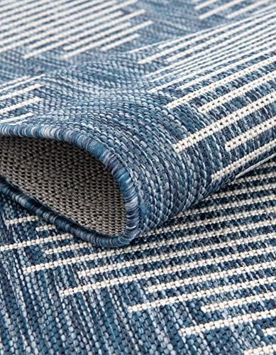 Unique Loom Outdoor Modern Collection Area Rug - Tambor (3' 3" x 12&...