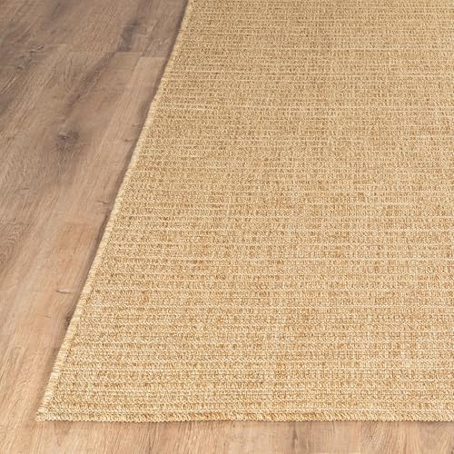 Washable Easy Jute Rug 9x12 Indoor Outdoor Rug Striped Fiber Rug Area Rug Boh...