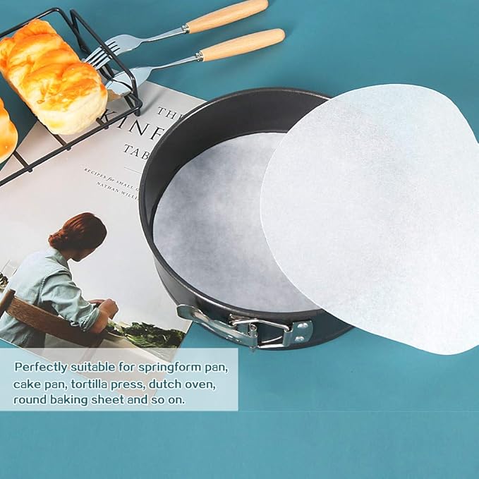 Baking Parchment Circles, 7 Inch Non Stick Round Parchment Paper - Image 4