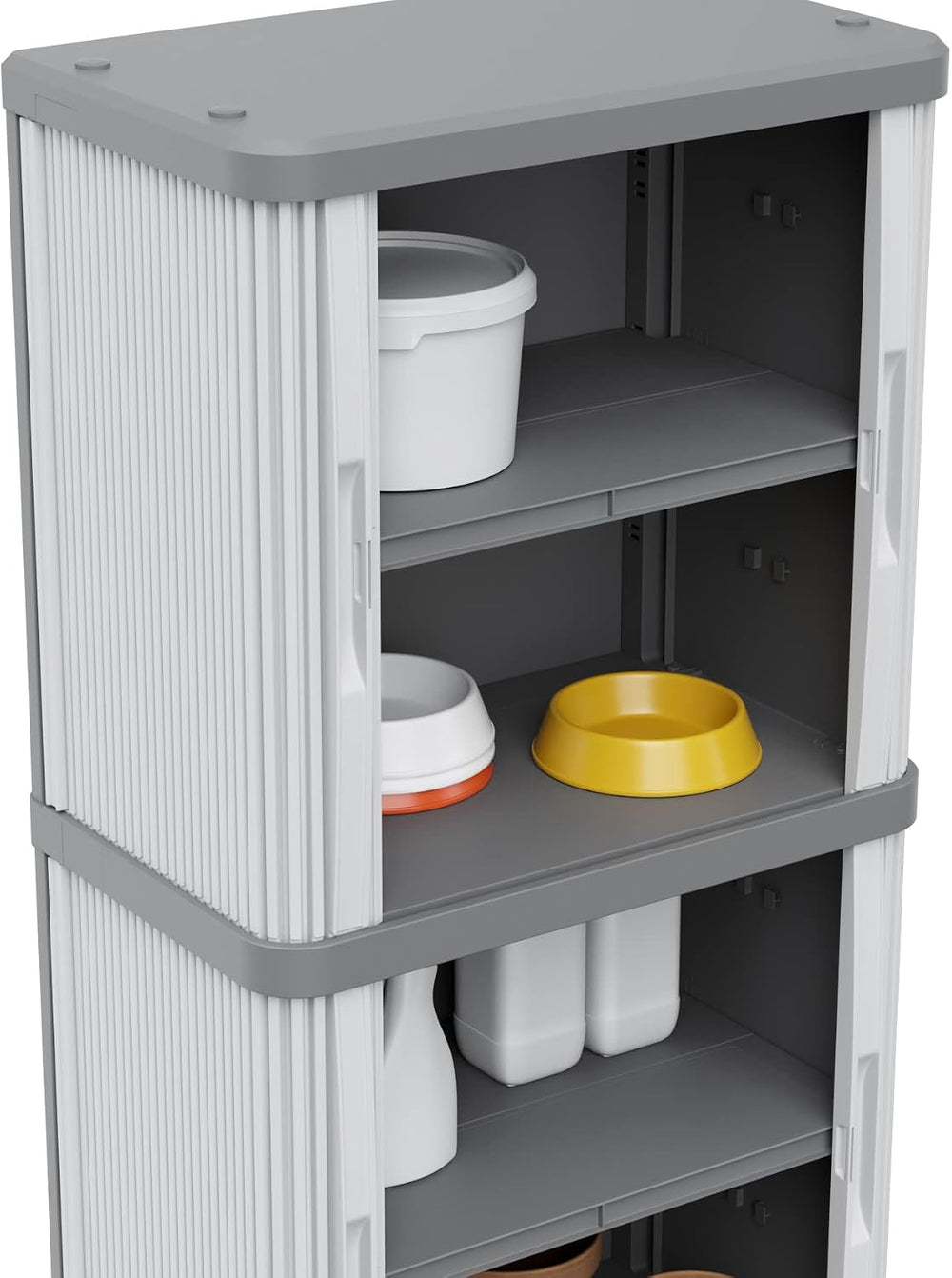 Terry, Rolling Space Cab 2, Indoor and Outdoor 2-Compartment Cabinet with Two...