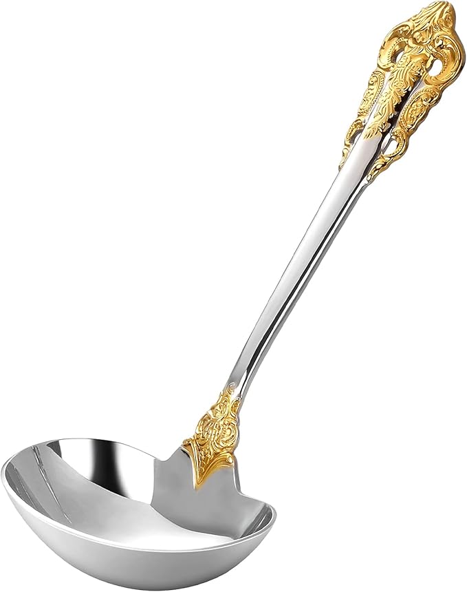 KEAWELL Luxury Gravy Ladle, 18/10 Stainless Steel, Small Gravy Spoon by KEAWELL