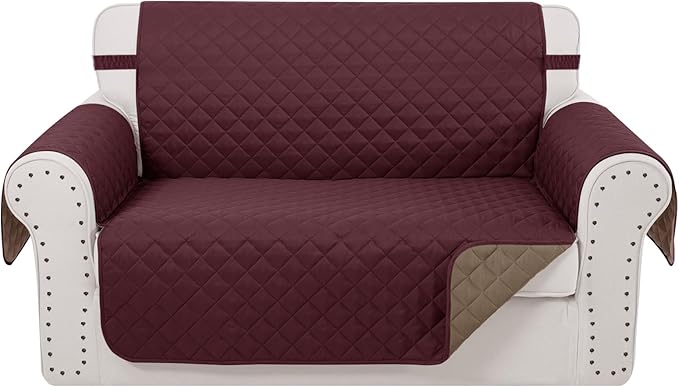 Reversible Loveseat Sofa Covers Couch Cover Furniture Protector by LuxshareHome