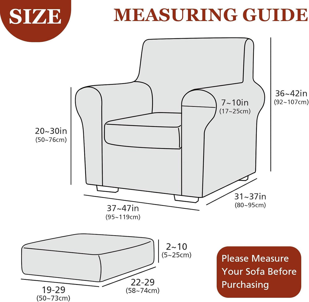 NICEEC Chair Covers Armchair Water Repellent Couch Covers Sofa Chair Cover