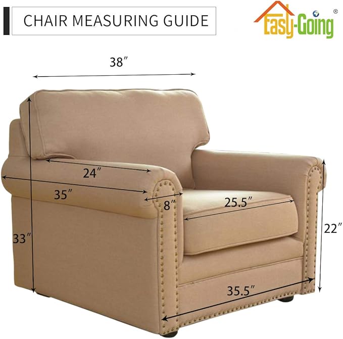 Easy-Going Chair Sofa Slipcover Reversible Sofa Cover Water Resistant Couch - Image 7