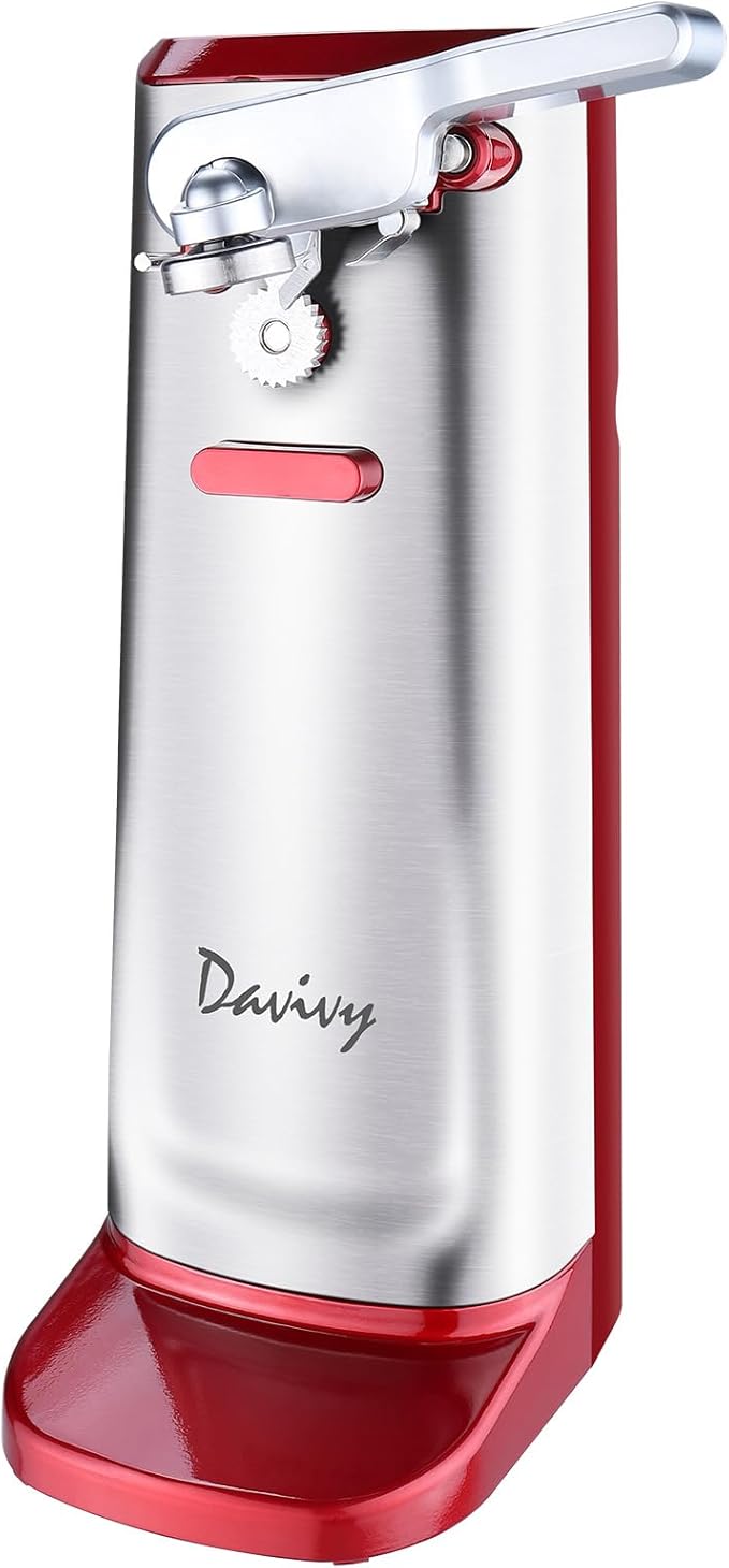 Davivy Electric Can Opener, Removable Stainless Steel Cutter and 3-in-1 Design by Davivy