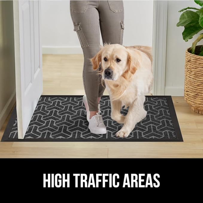 GORILLA GRIP 100% Waterproof All-Season WeatherMAX Doormat, US Designed Natural - Image 7
