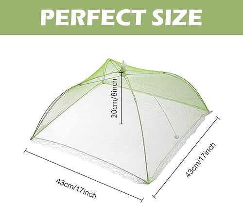 7 Pcs Food Covers for Outside, 17 inch Pop-up Umbrella Mesh Food Tents - Image 2